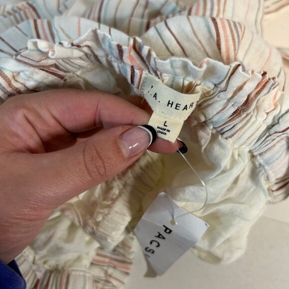 PacSun Flowy Tie Cropped Tank Womens Sz Large - Picture 10 of 11